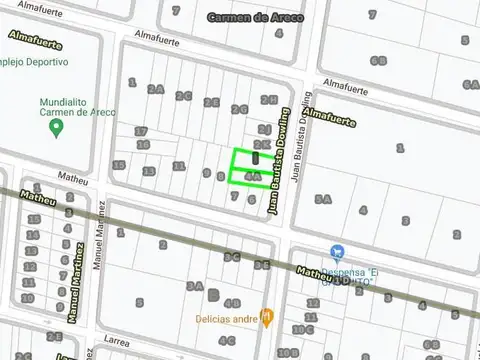 Terreno en Venta 35  mts Fondo