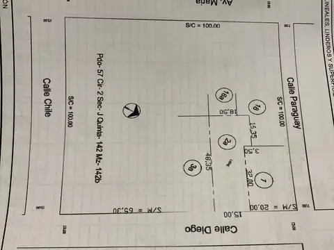 Terreno en Venta de 782,0 m2