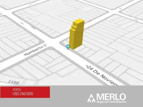 Terreno en Venta 6  mts Frente