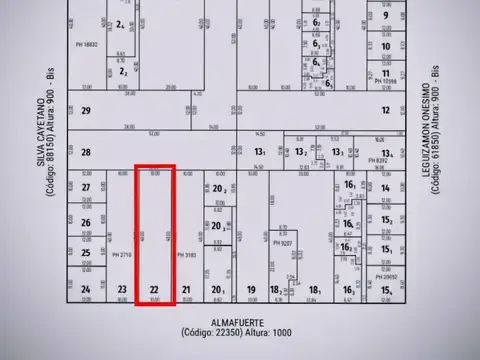 Terreno en venta – Almafuerte 1082, Rosario (Barrio Arroyito)