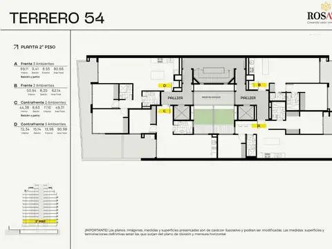 Departamento en Venta de 3 ambientes