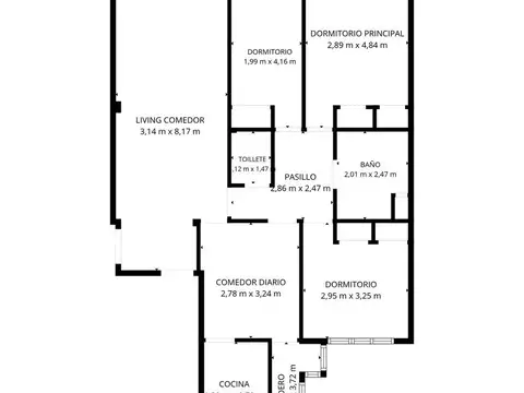 Departamento en Venta en Caballito, USD 158.000