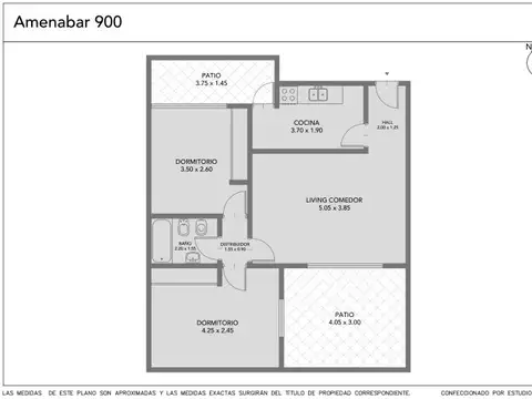 Departamento en Venta de 3 ambientes