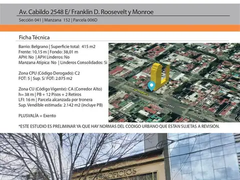Terreno en Belgrano