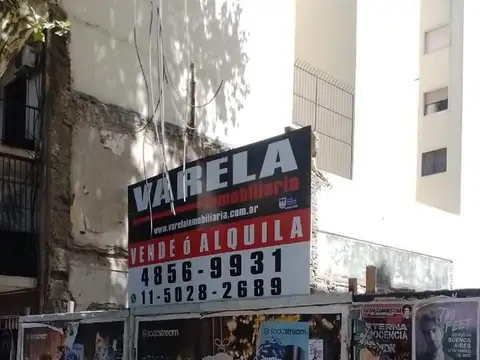 Terreno en  VENTA Yerbal 2700Lote 17x33 mtrs. PB 10Pisos  1 retiro vendible. Vend. T.3500m² Flores u