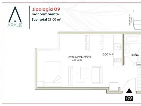 Departamento en Venta de Monoambiente