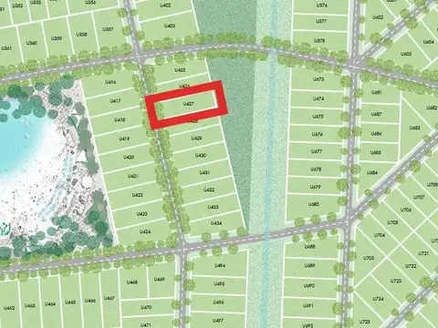 Terreno en VIDA LAGOON. LOTE 427. UBICACION PRIVILEGIADA. 970 M2