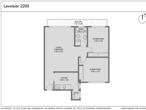 Departamento 3 ambientes con 1 baño