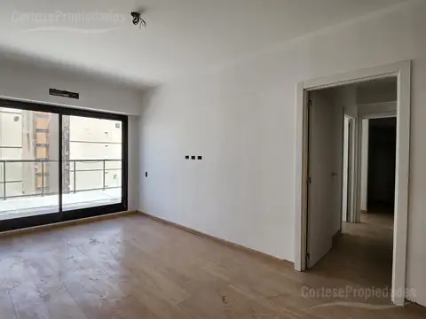 Departamento en alquiler, balcon terraza, 2 dormitorios, luminoso a estrenar