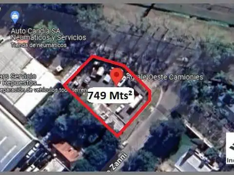 Terreno en Venta de 749,0 m2