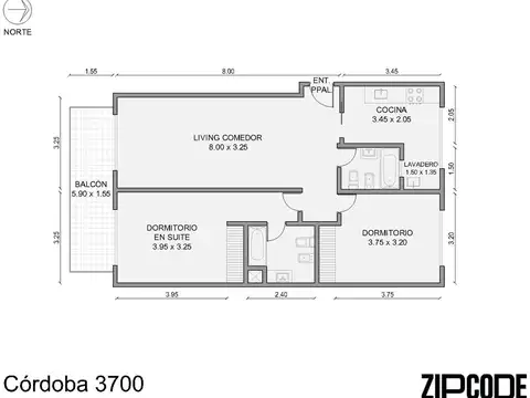 Departamento en Venta de 3 ambientes