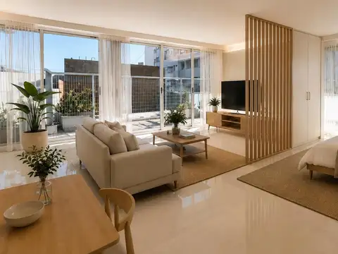 Departamento de un ambiente amplio divisible hasta 3 ambientes con terraza y amenities- Retiro