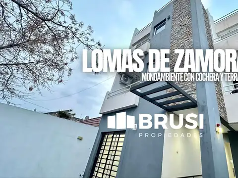 DEPARTAMENTO EN VENTA EN LOMAS DE ZAMORA - MONOAMBIENTE - COCHERA - TERRAZA - FINANCIACION
