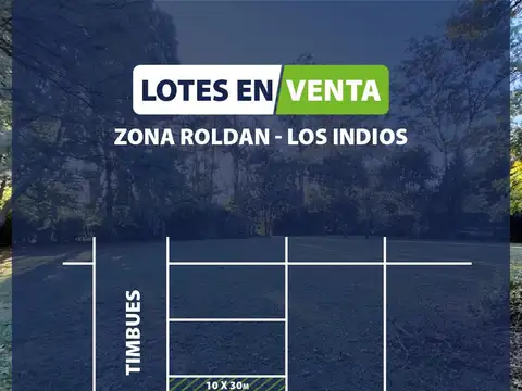 Venta de Terreno - Lote en Roldan - los Indios