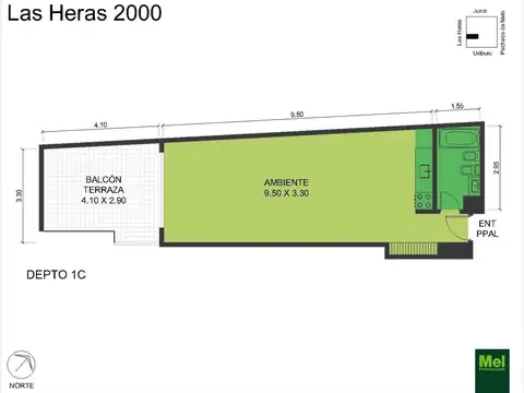 Av Gral Las Heras 2000, Piso 1 C