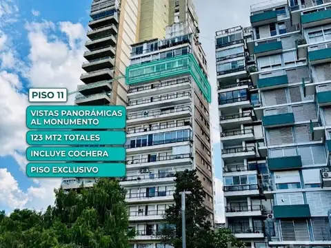 Venta Departamento Piso Exclusivo Frente al Monumento En Barrio Martin