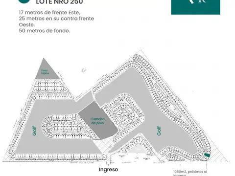 Lote cercano al ingreso en La Rinconada