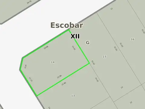 Lote en venta, Mendoza esq. Patricias Mendocinas (Parcela N°14 de la Manzana 3b), Belén de Escobar. ¡ESCRITURA INMEDIATA! VENTA DE CONTADO O CON ANTICIPO Y CUOTAS