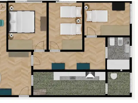 4 AMB EDIFICIO EN TORRE - VISTA PANORAMICA  - COCINA y LAVADERO - COCHERA OPTATIVA APARTE