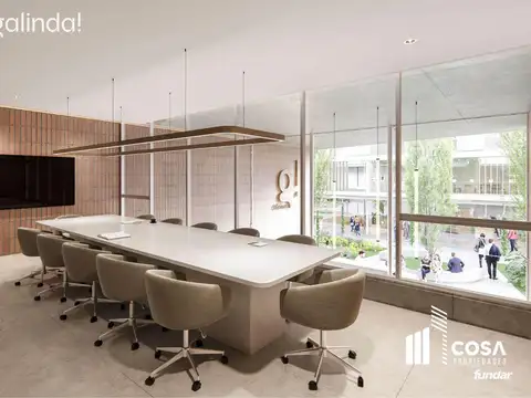 Oficina en venta 1 ambiente Galinda Funes Santa Fe Detalles de diseño y calidad constructiva