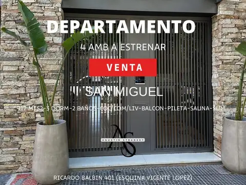 Departamento 4 ambientes de CATEGORIA en SAN MIGUEL
