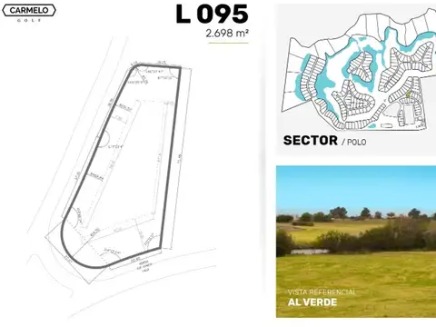 Venta de lotes en Carmelo Golf Uruguay -al verde-