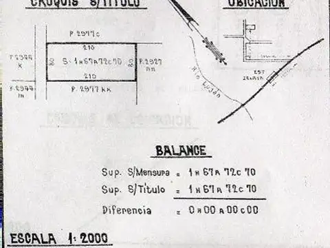 Campo en Venta de 1,65  ha