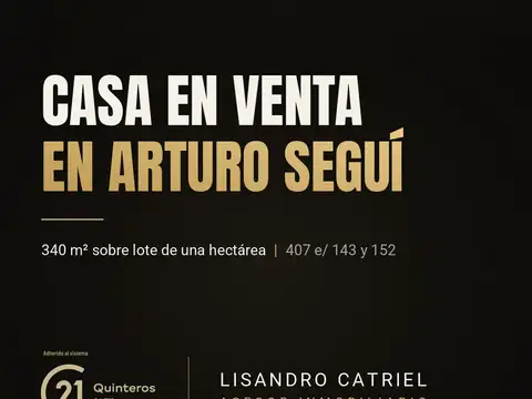 CASA EN VENTA | ARTURO SEGUI | 407 e/ 143 y 152