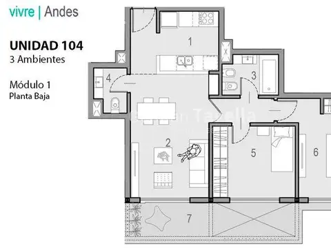 Venta de pozo 3 amb. en San Martín de los Andes, Neuquen