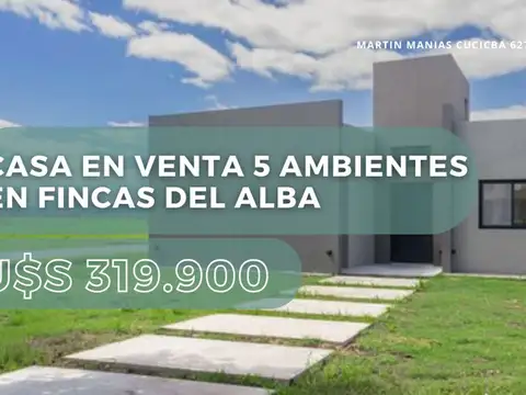 CASA EN VENTA 5 AMBIENTES EN FINCAS DEL ALBA