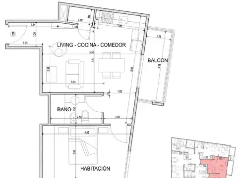 Departamento en Venta en Palermo, USD 157.500
