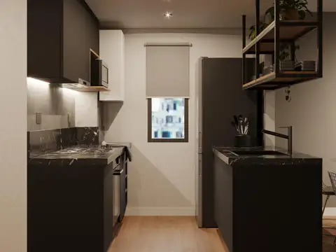 Departamento 2 ambientes con 1 baño