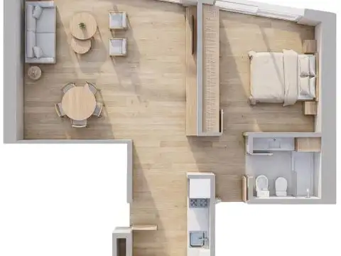 Arenales  al 1600 2 ambientes recoleta refaccionado 12A