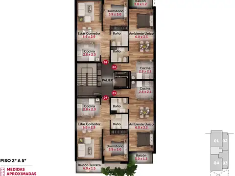 Departamento en Venta de Monoambiente