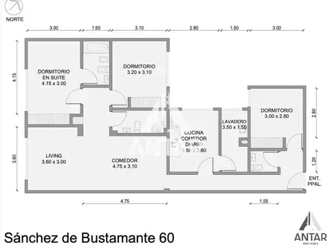Departamento en Venta de 4 ambientes