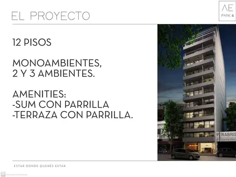Departamento en Venta de 1 dormitorio