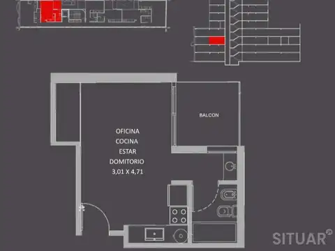 Oficina en construccion en venta