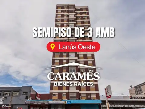 Semipiso de 3 ambientes en plano Lanús Oeste