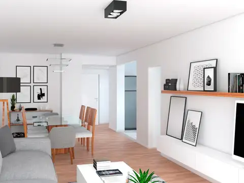 Departamento 2 ambientes con 1 baño