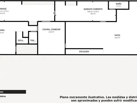 Casa 4 ambientes con 3 baños