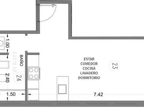 Departamento en Venta en Mataderos, USD 79.200