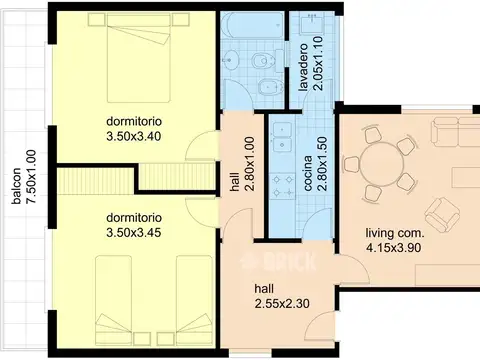 Departamento en Venta de 2 dormitorios