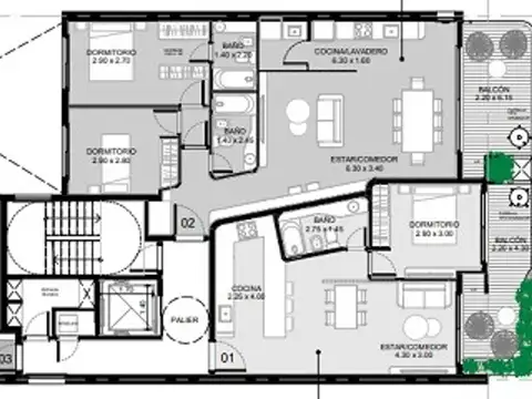 Departamento de 1 dormitorio -  Ituzaingo 1800