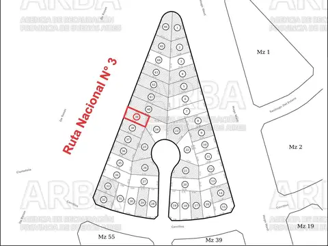 Terreno en Venta 20  mts Fondo