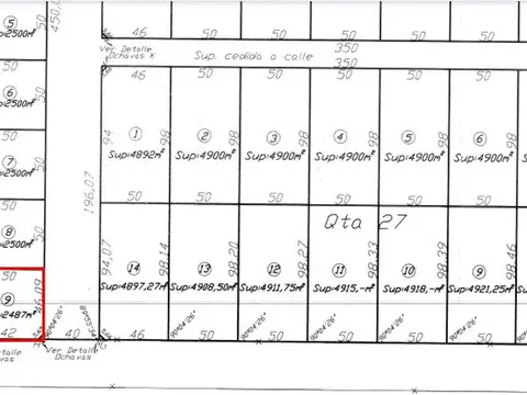 Terreno en Venta de 2487,0 m2
