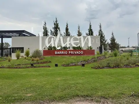LOTE EN BARRIO PRIVADO ALUEN, EXCELENTE UBICACIÓN