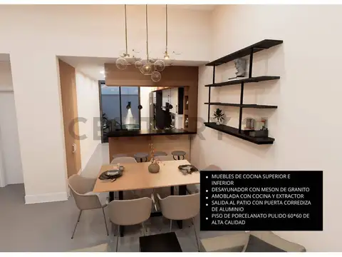 Casa 4 ambientes con 2 baños