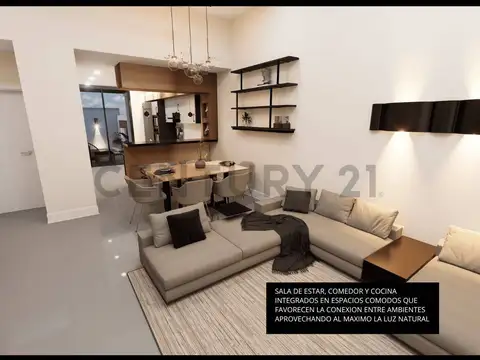 Casa 4 ambientes con 2 baños