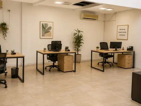 Oficina 6 ambientes con 3 baños