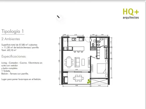 Departamento en Venta en San Isidro, USD 188.000